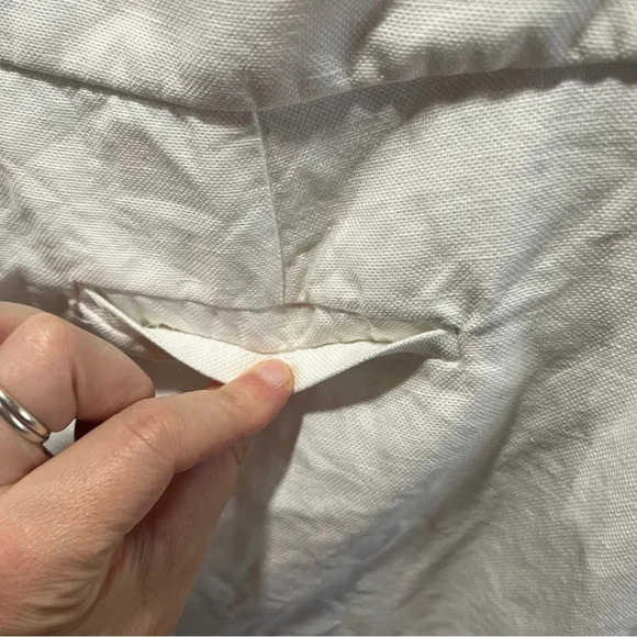 J CREW ~ White 100% Linen Suit Pants Pleated Lined Size 4 - Picture 8 of 14